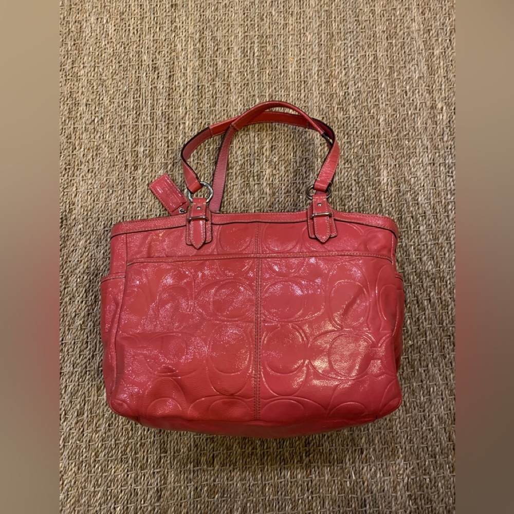 Coach Pink Hand Bag Coach Pink Hang Tag - Picture 2 of 11